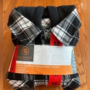 Cloudveil quilted flannel shirt jacket